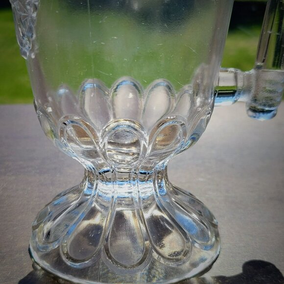 Antique EAPG Glass Creamer Adams & Co. Cottage aka Dinner Bell c.1887 USA Made - Picture 4 of 10